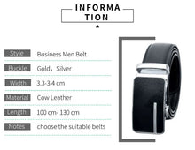 Load image into Gallery viewer, Automatic Buckle Genuine Leather Belt Men&#39;s
