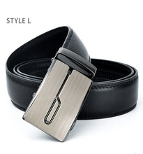 Load image into Gallery viewer, Automatic Buckle Genuine Leather Belt Men&#39;s
