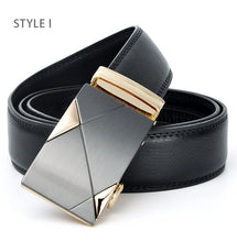 Load image into Gallery viewer, Automatic Buckle Genuine Leather Belt Men&#39;s
