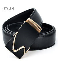 Load image into Gallery viewer, Automatic Buckle Genuine Leather Belt Men&#39;s
