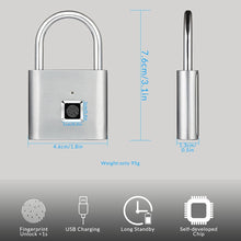 Load image into Gallery viewer, Smart Waterproof Digital Fingerprint Padlock
