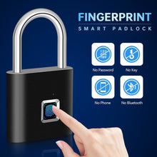 Load image into Gallery viewer, Smart Waterproof Digital Fingerprint Padlock
