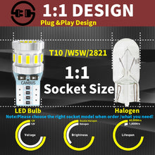 Load image into Gallery viewer, Super Bright LED T10 W5W 168 194 Car Light Bulbs
