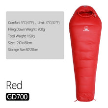 Load image into Gallery viewer, Sleeping Bag Ultralight Waterproof Winter Adult Mummy Style
