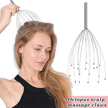 Load image into Gallery viewer, Head Massager Scalp with 20 Claws for Hair Stimulation and Stress Relief
